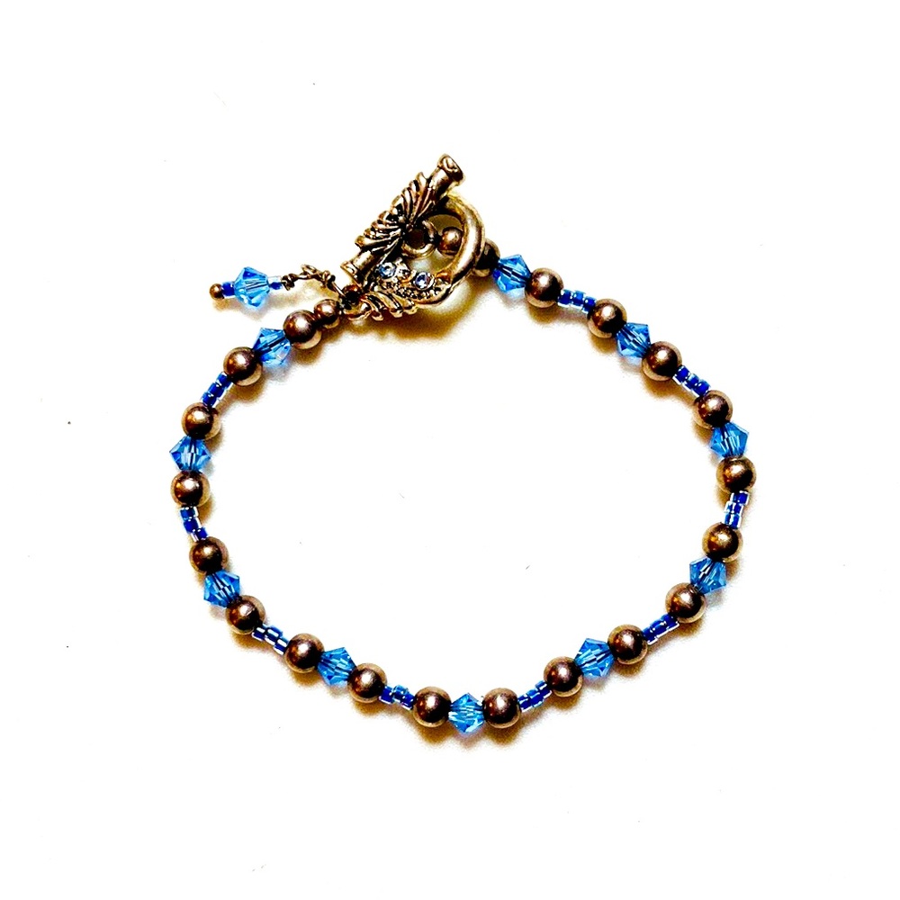 Handmade Blue Beauty Children’s Crystal Bracelet